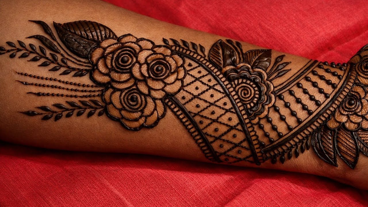 Very Very Easy Arabic Mehndi Design||Mehndi Ki Designs||Simple Mehandi Design||Mehndi