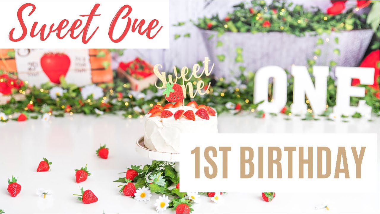 SWEET ONE FIRST BIRTHDAY | STRAWBERRY THEME BIRTHDAY PARTY | 1ST BIRTHDAY PARTY IDEAS