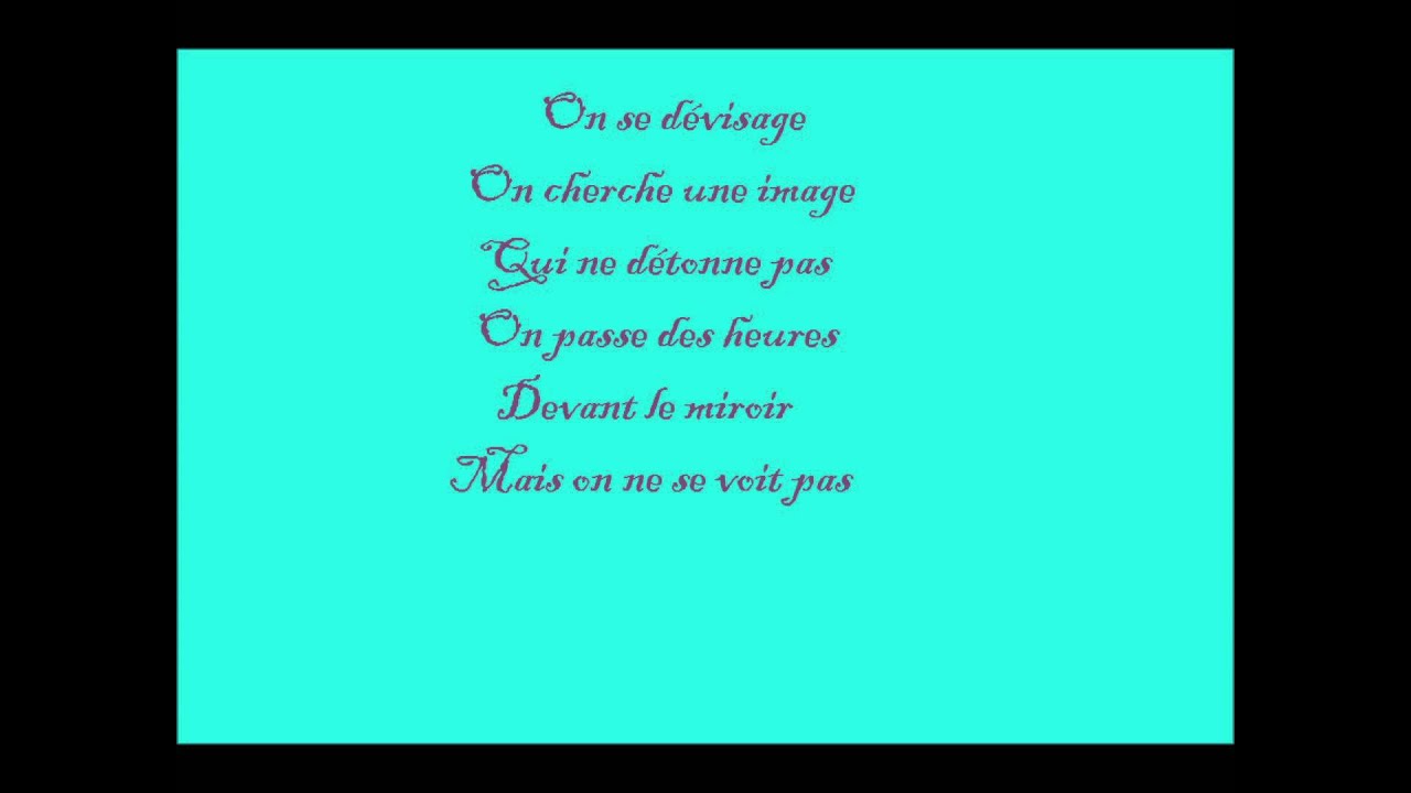 Si Les Mots Lyrics