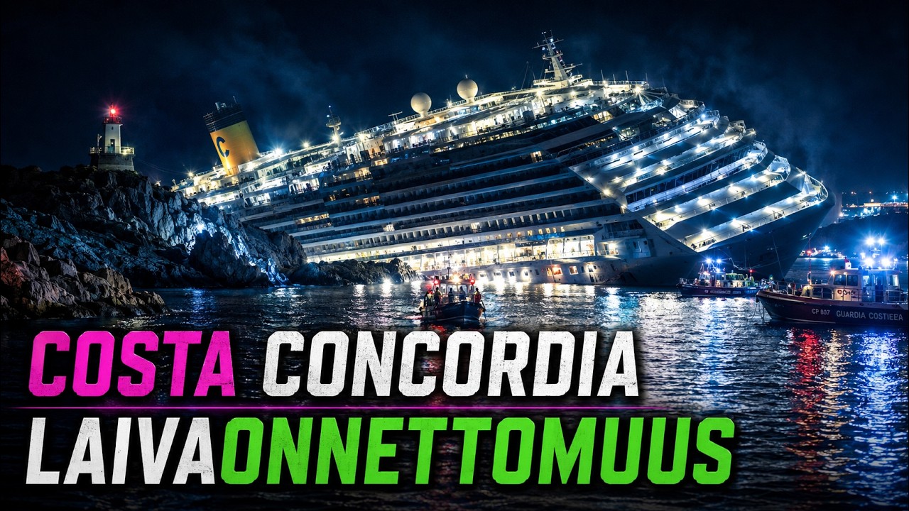 Costa Concordia laivaonnettomuus | Inhimillinen virhe joka johti onnettomuuteen