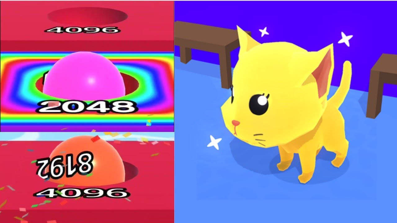 2048 | Cat Escape vs Ball Run 2048: Which is the WORST Mobile Game? #cutiepie22yt