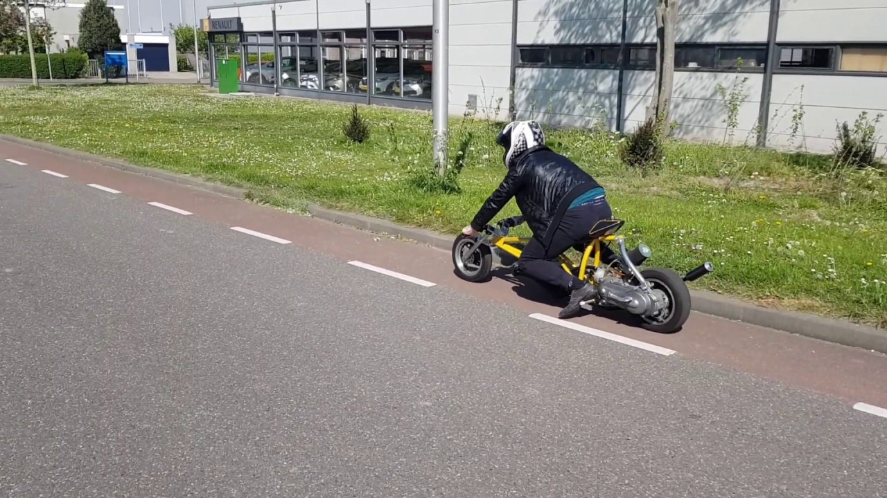 Dragster scooter 2F4R Test Runs TB Tuning 32mm PWK cristofolini Crank Roost Exhaust 2F4R Bigbore