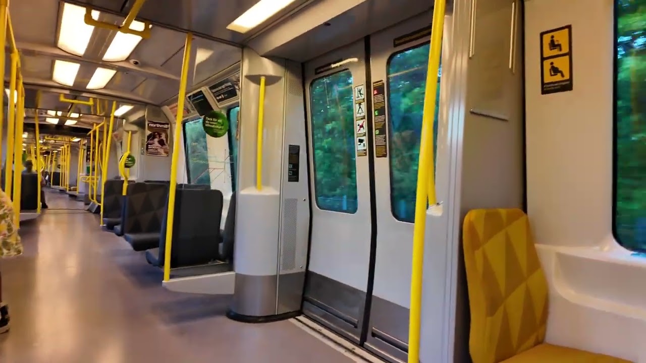 Sweden, Stockholm, subway ride from Blackeberg to Vällingby