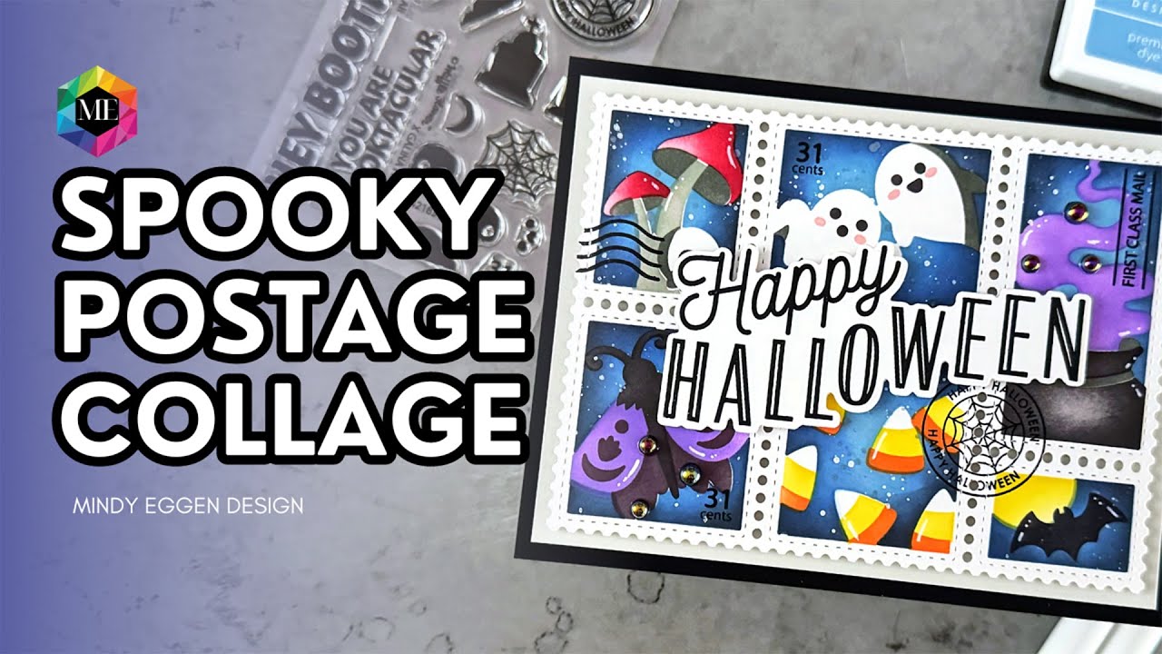 Spooky Postage Collage Card: Crafty Bucket List