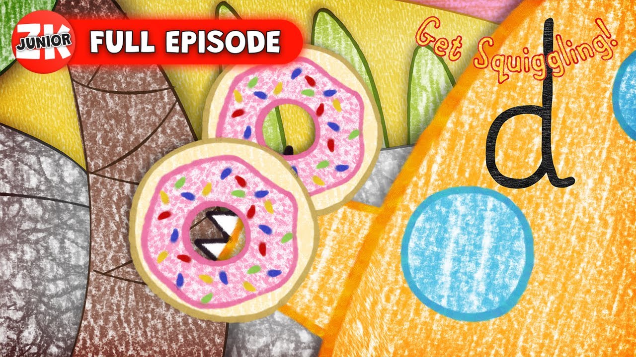 Letter D 🖍️ | Get Squiggling Letters | Full Episode