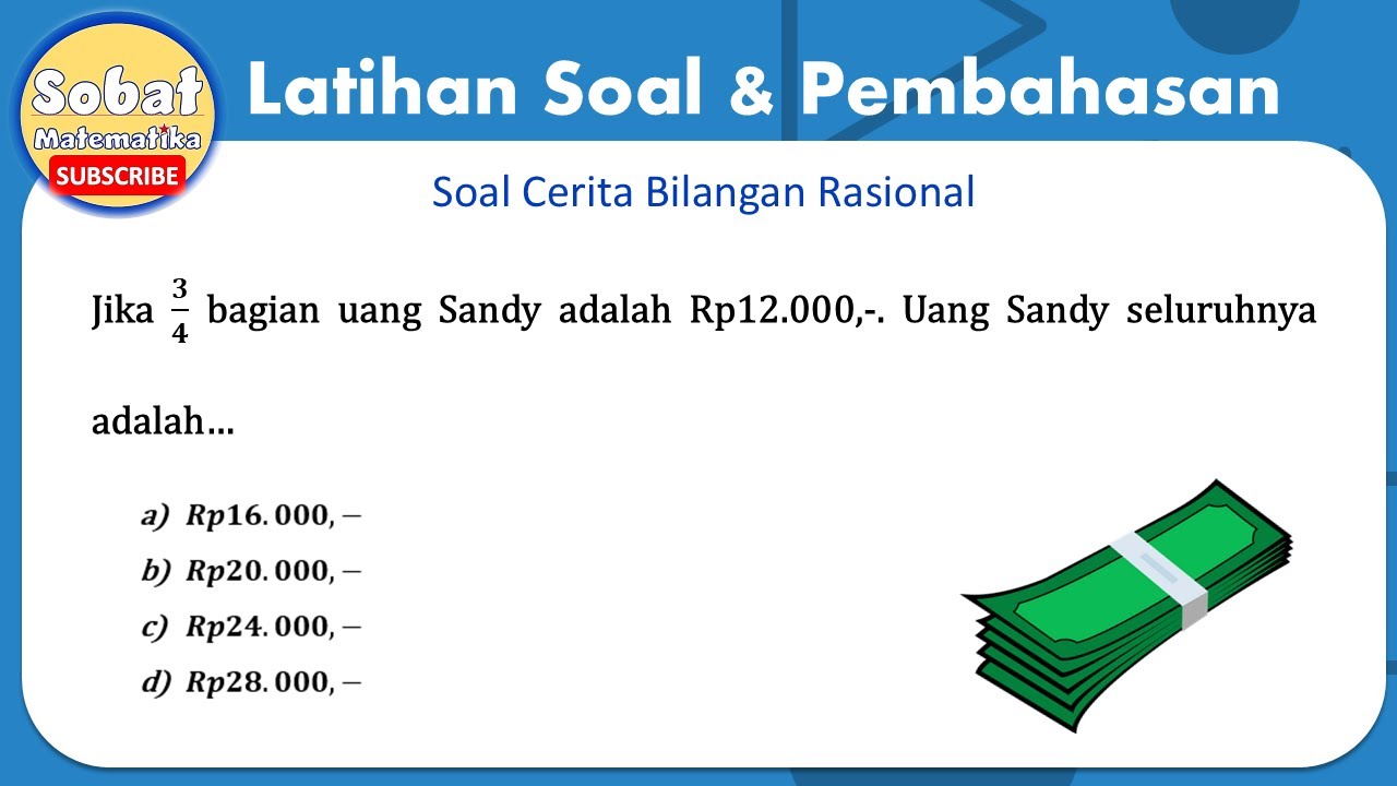 Jawaban Soal Cerita Bilangan Rasional #pecahan #desimal #matematikasmp