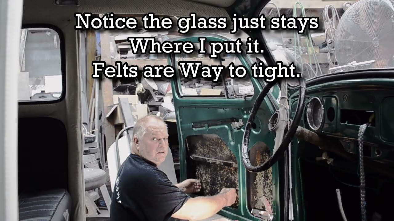 Installing Door Glass on a Classic VW Bug | Struggles, Tips & Window Regulator Fixes