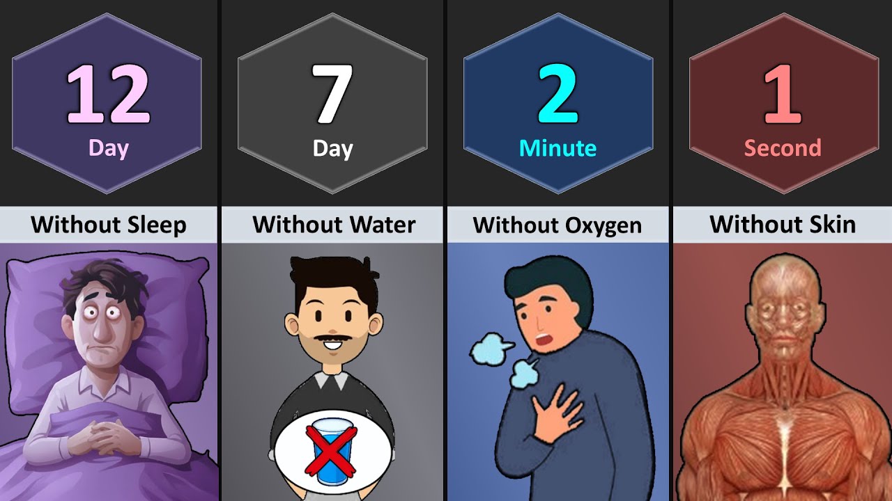 How Long Human Can Survive Without _______