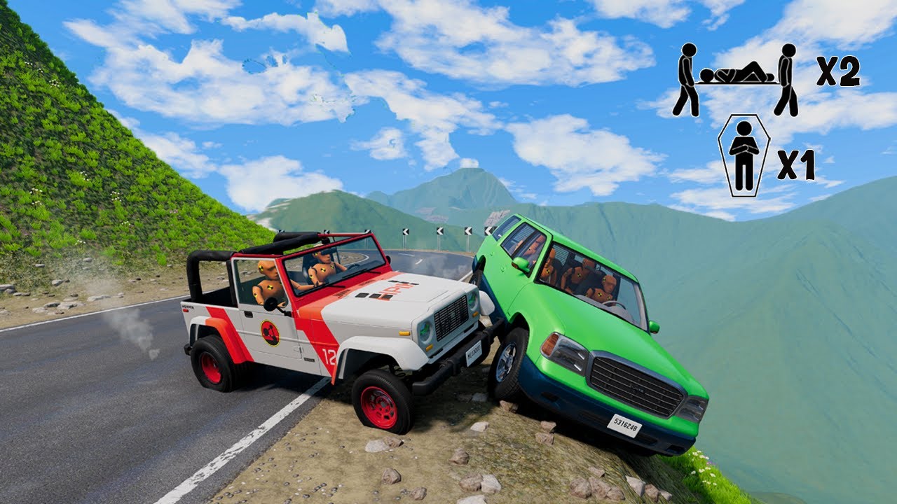 Realistic High-Speed Car Crashes in BeamNG.drive Ultra Detailed Crash Compilation! #04