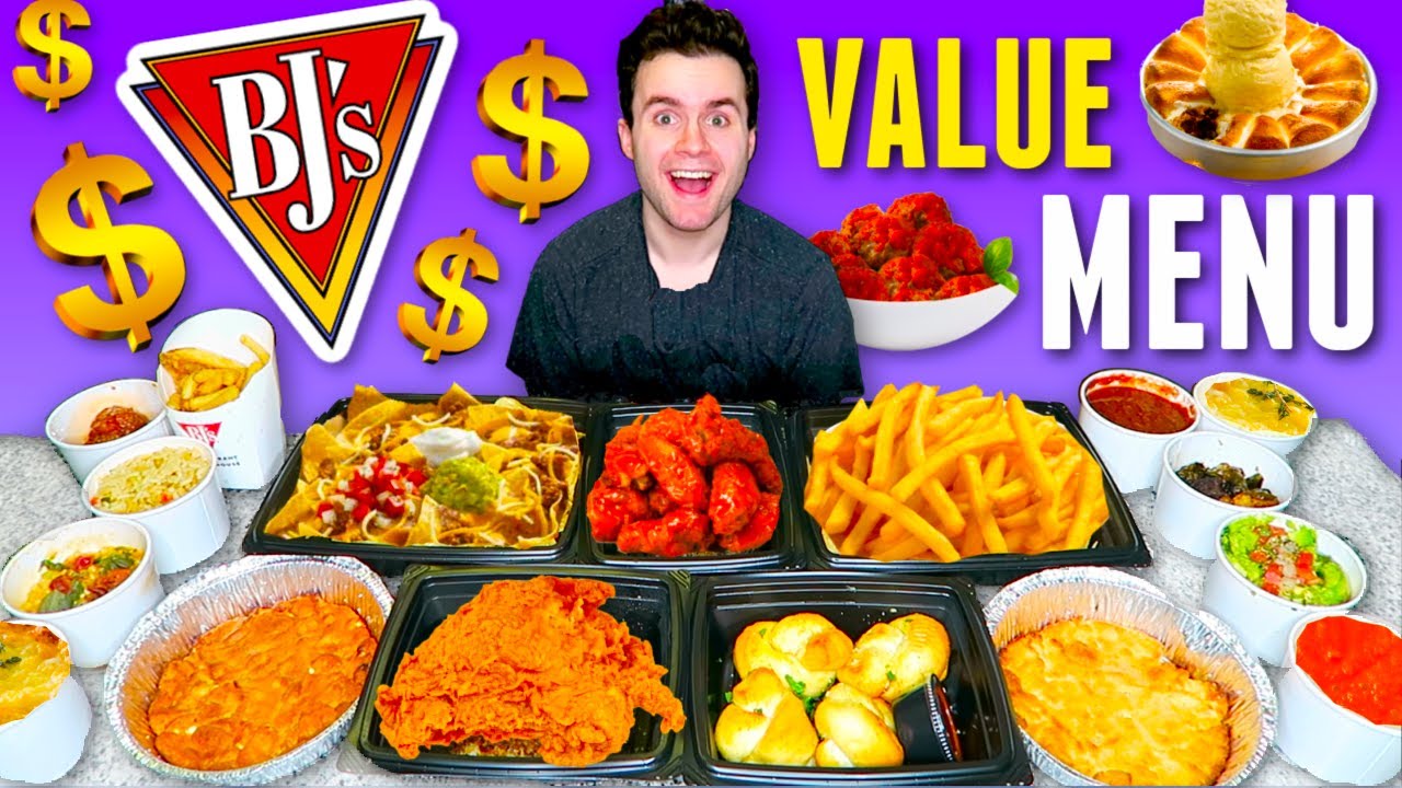 Trying BJ's Restaurant VALUE MENU! $6.99 or LESS!