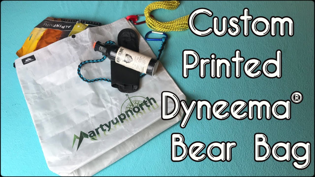 Hilltop Packs' Dyneema BEAR BAG with custom printing