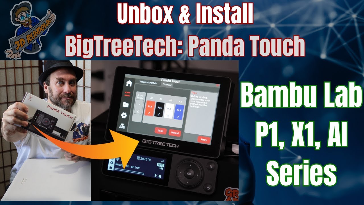 Установка BigTreeTech PANDA TOUCH на 3D-принтер Bambu Lab P1S — сенсорный экран 5 дюймов