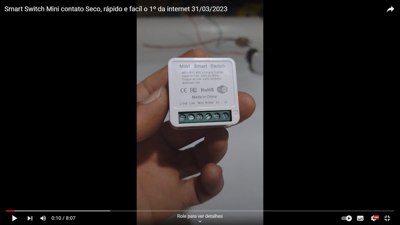Modificar Smart Switch Mini contato Seco, rápido e facíl o 1º da internet