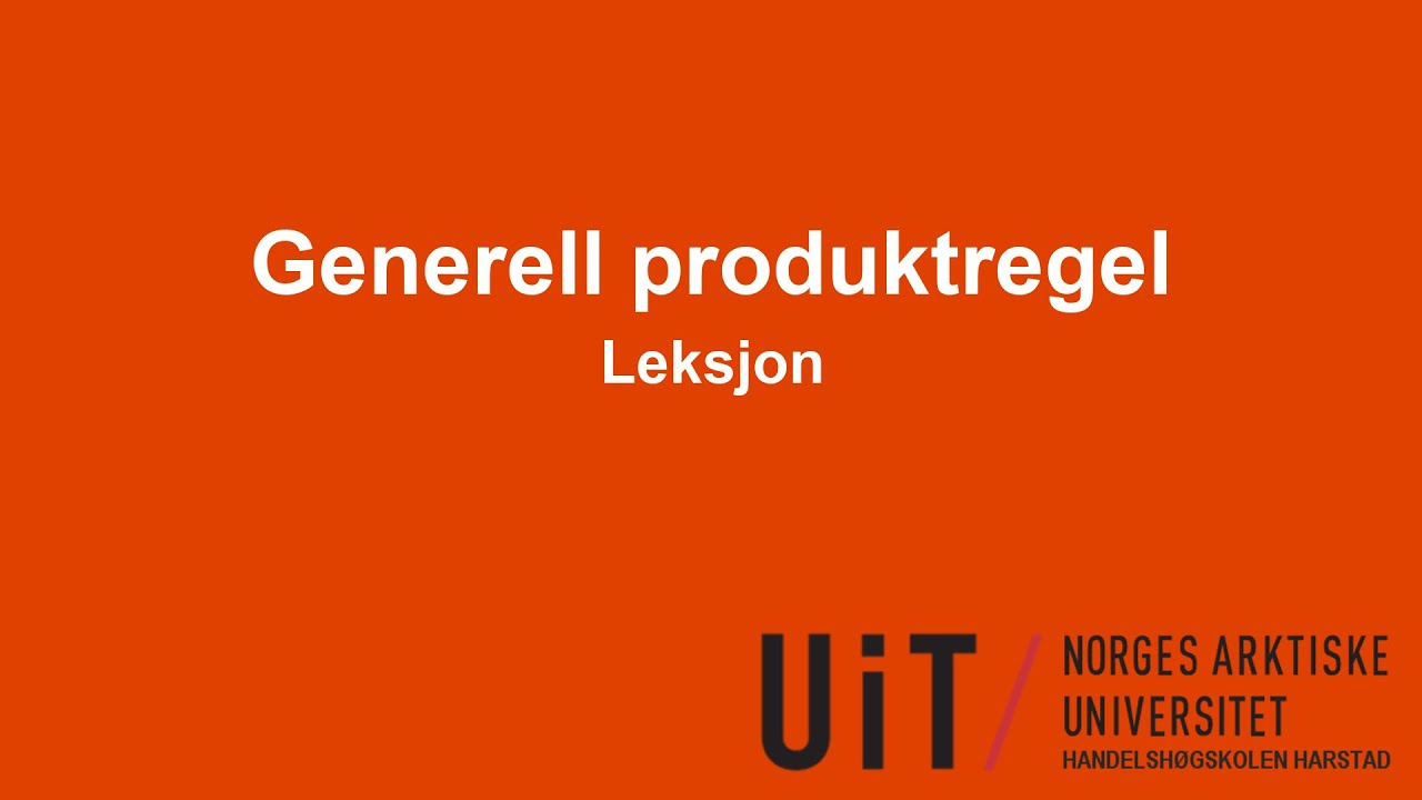 Produktregelen for avhengige hendelser