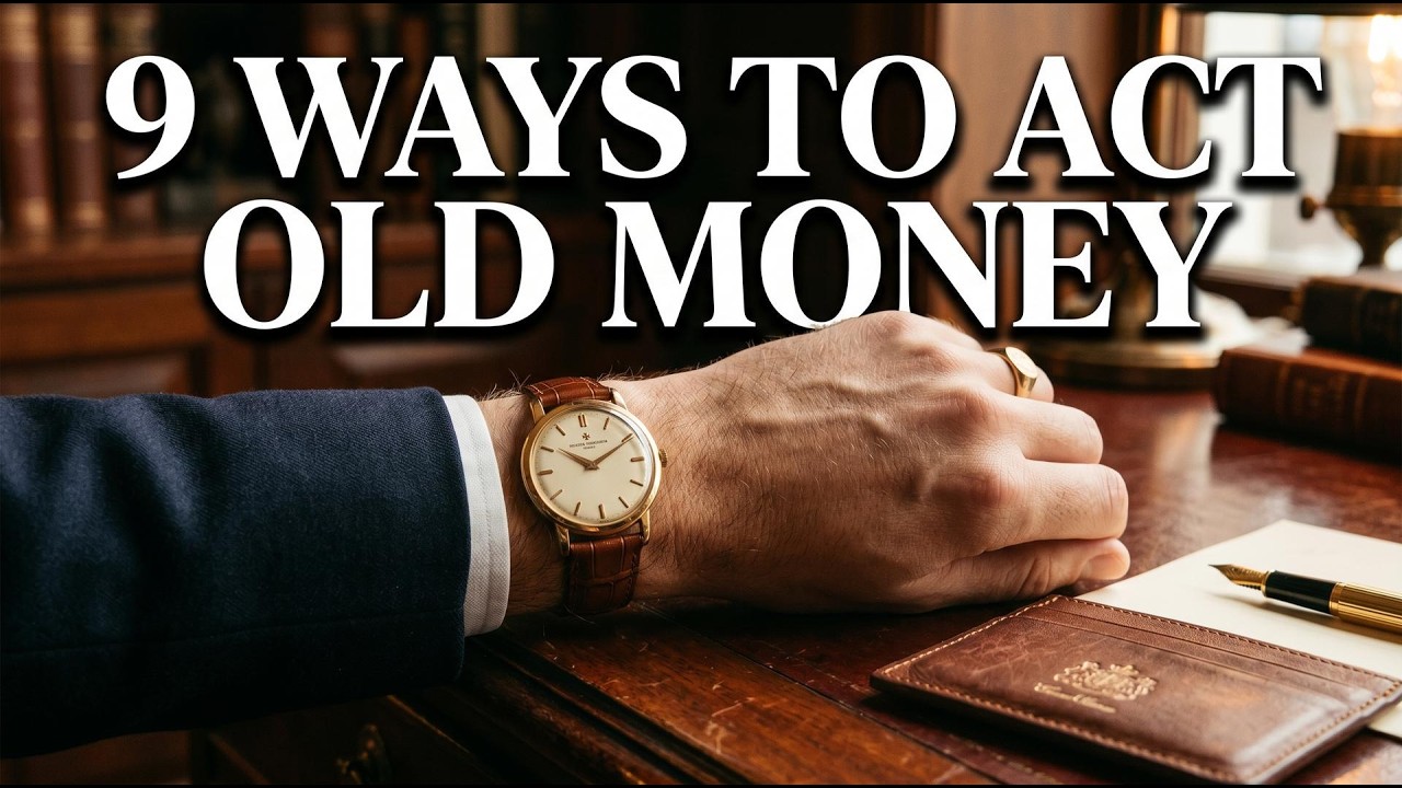 9 WAYS TO ACT LIKE OLD MONEY EVEN IF YOU'RE NOT