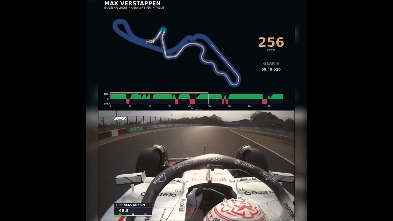 The Data Doesn't Lie: Verstappen's INSANE Suzuka Pole | Telemetry Breakdown