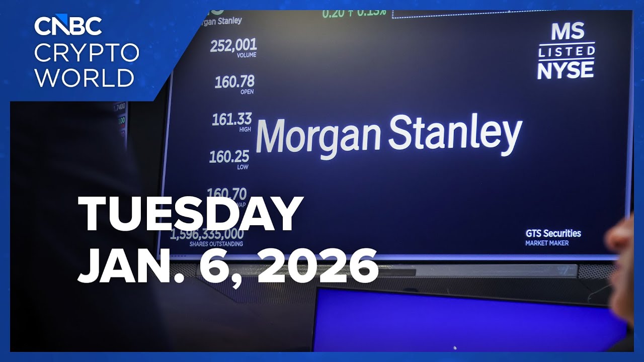 Morgan Stanley files for spot bitcoin and solana ETFs: CNBC Crypto World