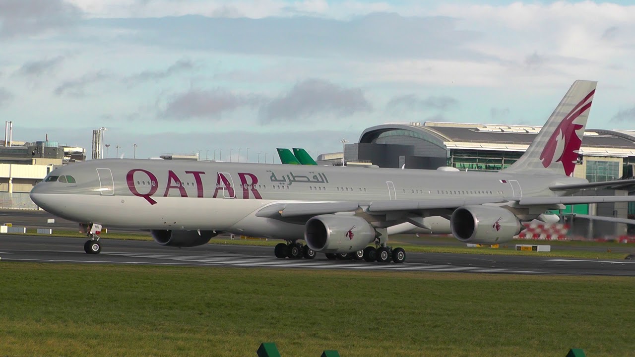 *RARE* Qatar Amiri Flight A340-500 (A7-HHH) departs from Dublin Airport