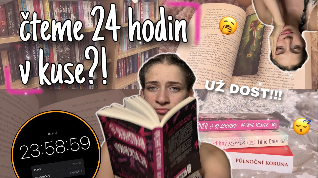ČTEME 24h V KUSE?! | reading marathon | Leňu&scaron;
