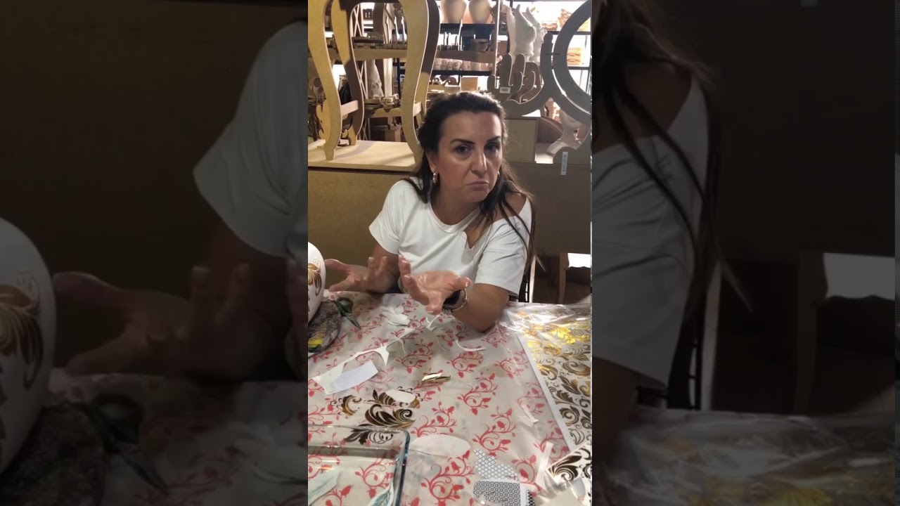 Seramik Vazo Üzerine Sulu Transfer ve Dekopaj Uygulaması | Esra Toker