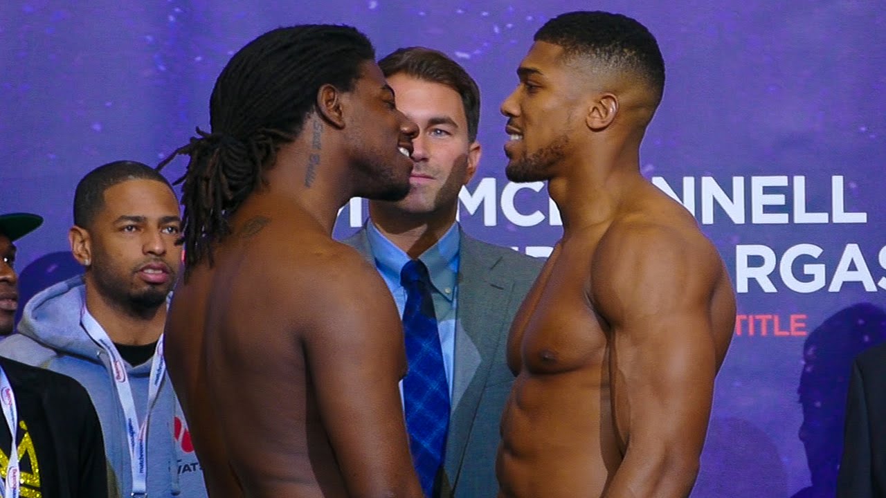 Anthony Joshua vs Charles Martin - FACE OFF @ WEIGH IN