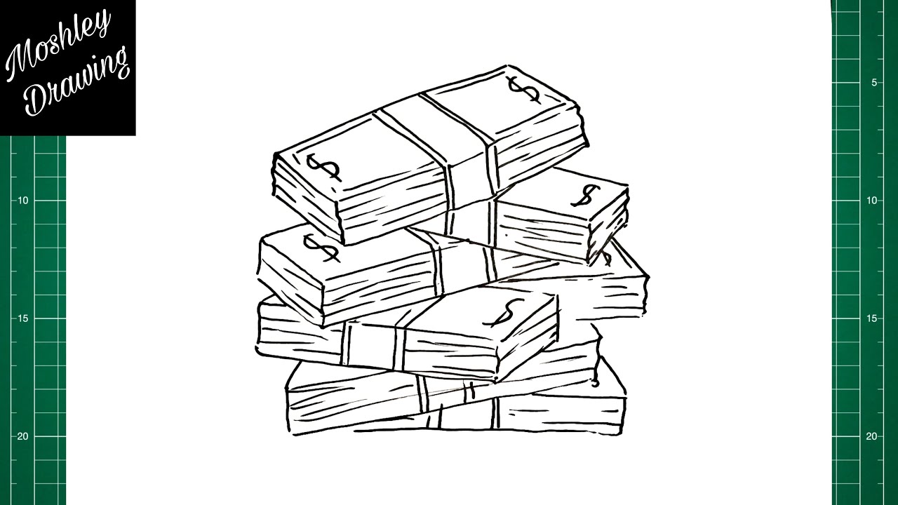 How to Draw a Stack of Money