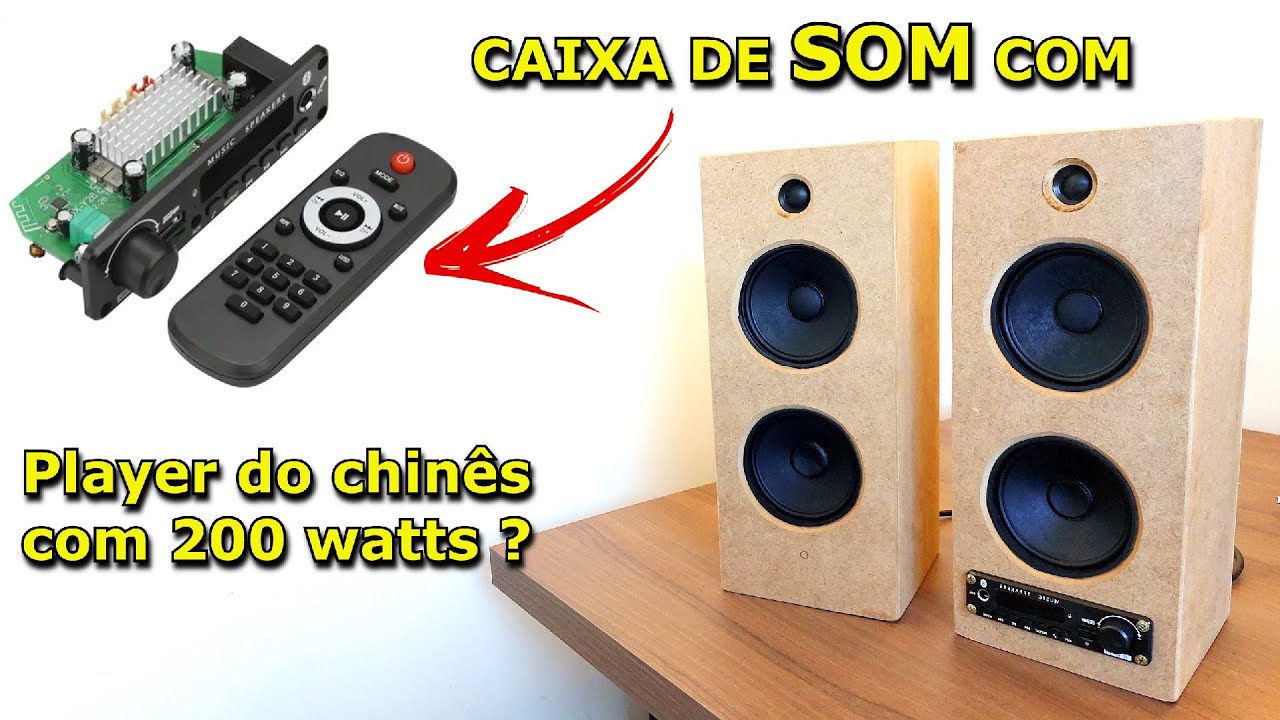 TESTEI O AMPLIFICADOR PLAYER DE 200W DO CHINÊS