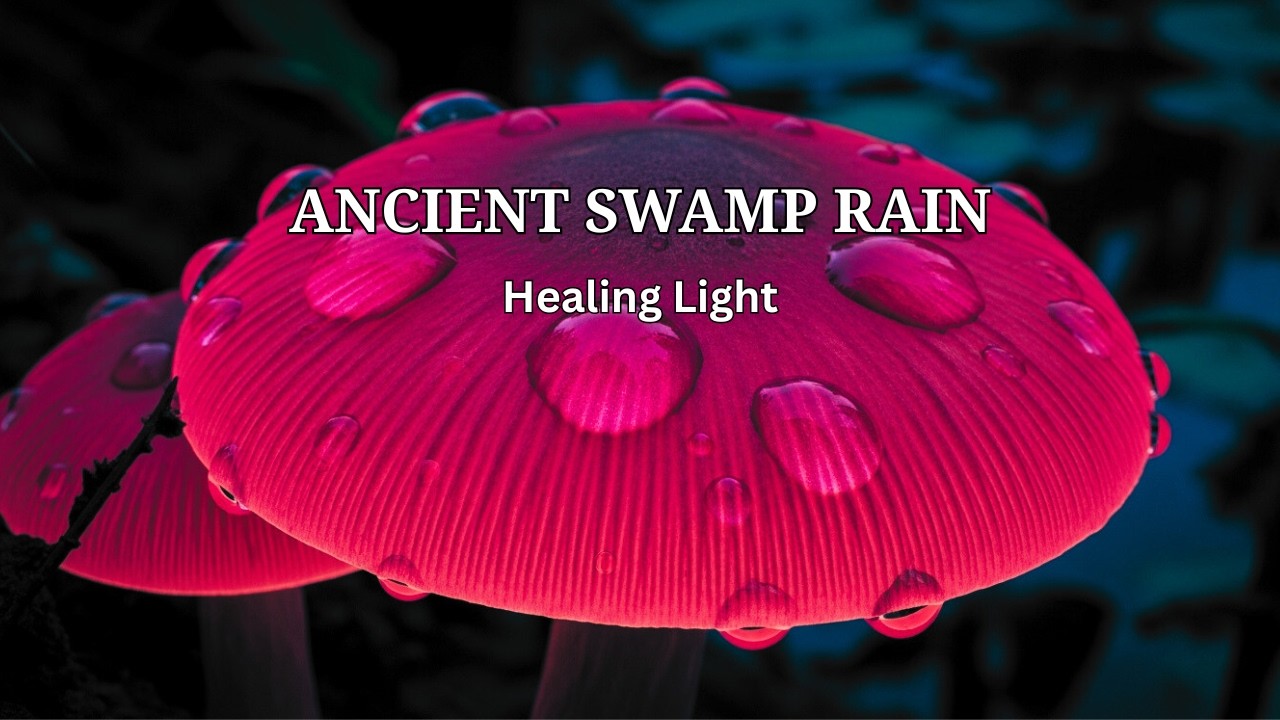 Ancient Swamp Rain & Bioluminescent Mushroom Glow ✨ Healing Ambience🌌 Cinematic Aesthetic