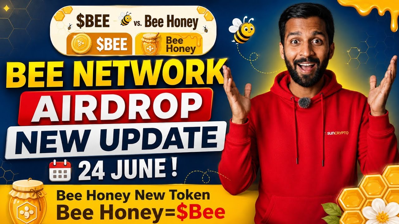 📌BEE NETWORK AIRDROP●NEW UPDATE || 24 JUNE●BEE REPLACE BEE HONEY TOKEN| WITHDRAWAL UPDATE