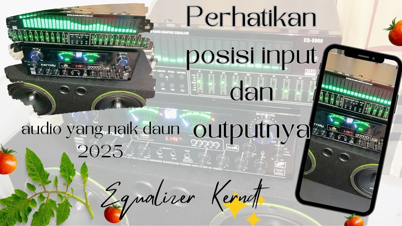 Menggabung Equalizer KERNDY EQ8000 dan Power Kerndy AV888BT