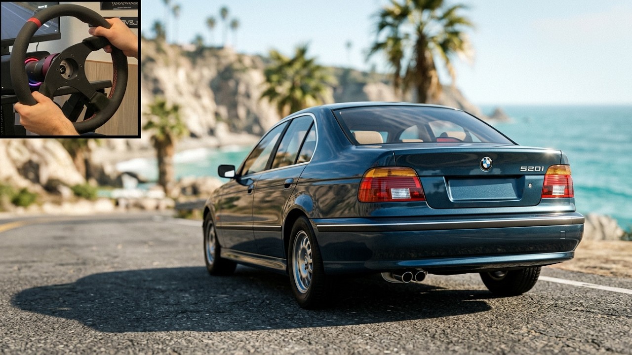 BeamNG BMW 520i drifting with NEW Graphics update