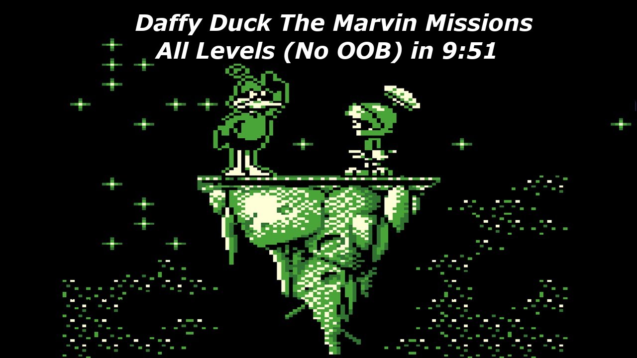 Daffy Duck The Marvin Missions (Gameboy) All Levels (No OOB) in 