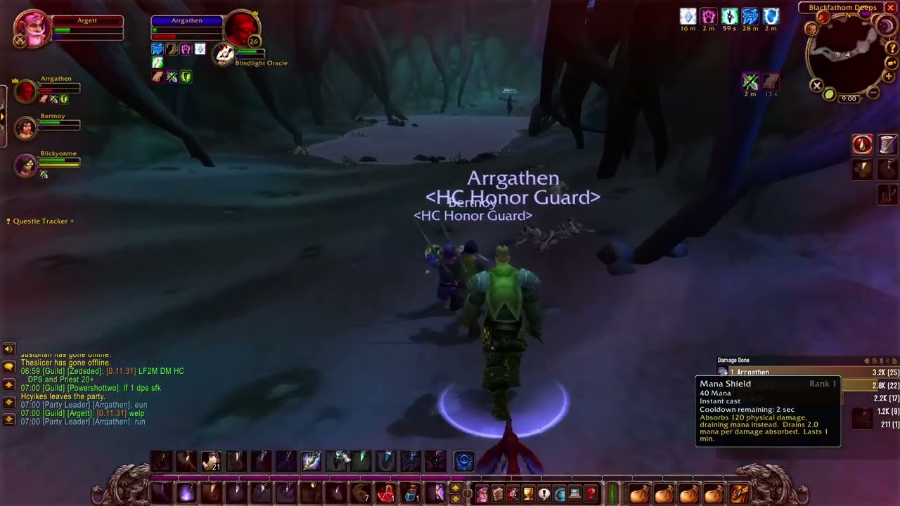 Hardcore versus a million murlocs Death=Delete