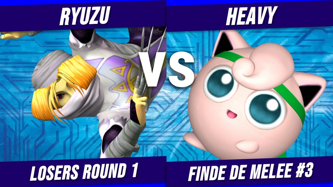 Finde De Melee # 3 Ryuzu (Sheik) VS Heavy (Puff) Losers round 1