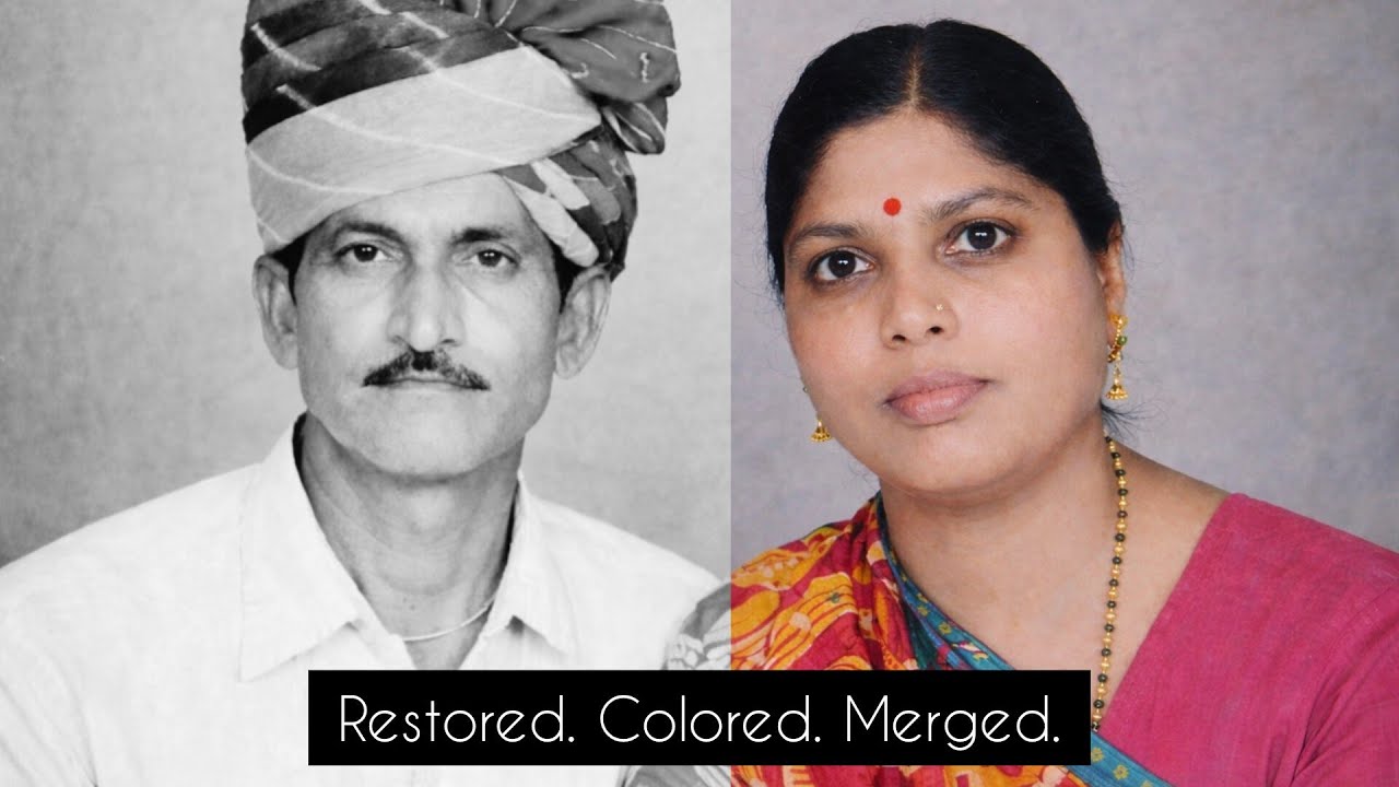 Old Photos Restoration & Merged Into One Beautiful Memory | Black & White to Color