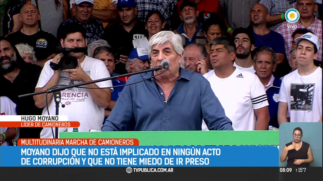 Discurso de Hugo Moyano en el acto contra el ajuste | #TPANoticias