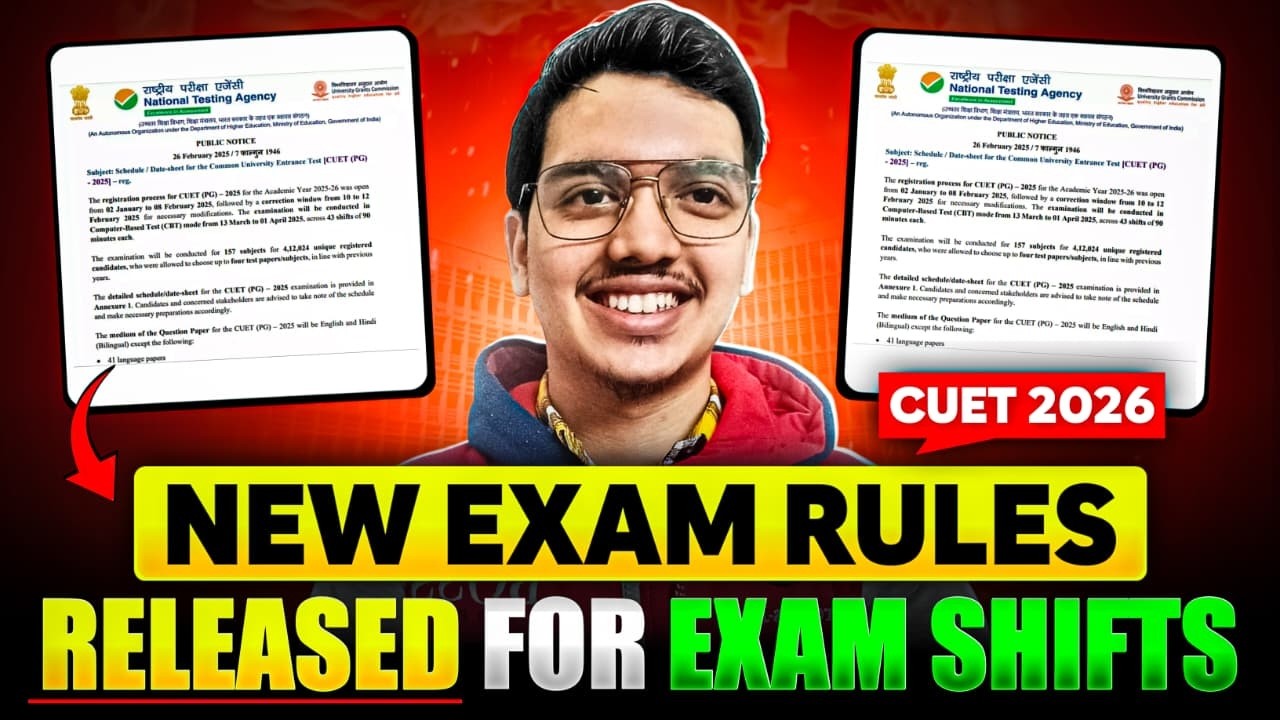CUET 2026 Exam Rules Released by NTA🔥| Exam Shifts & Exam Day Guidelines 📃