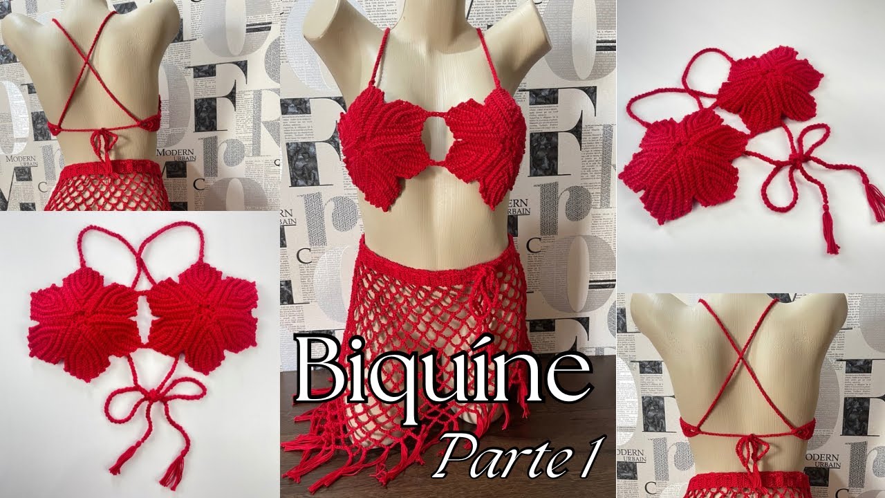 Вязаный крючком бикини - Топ | Шаг за шагом 1