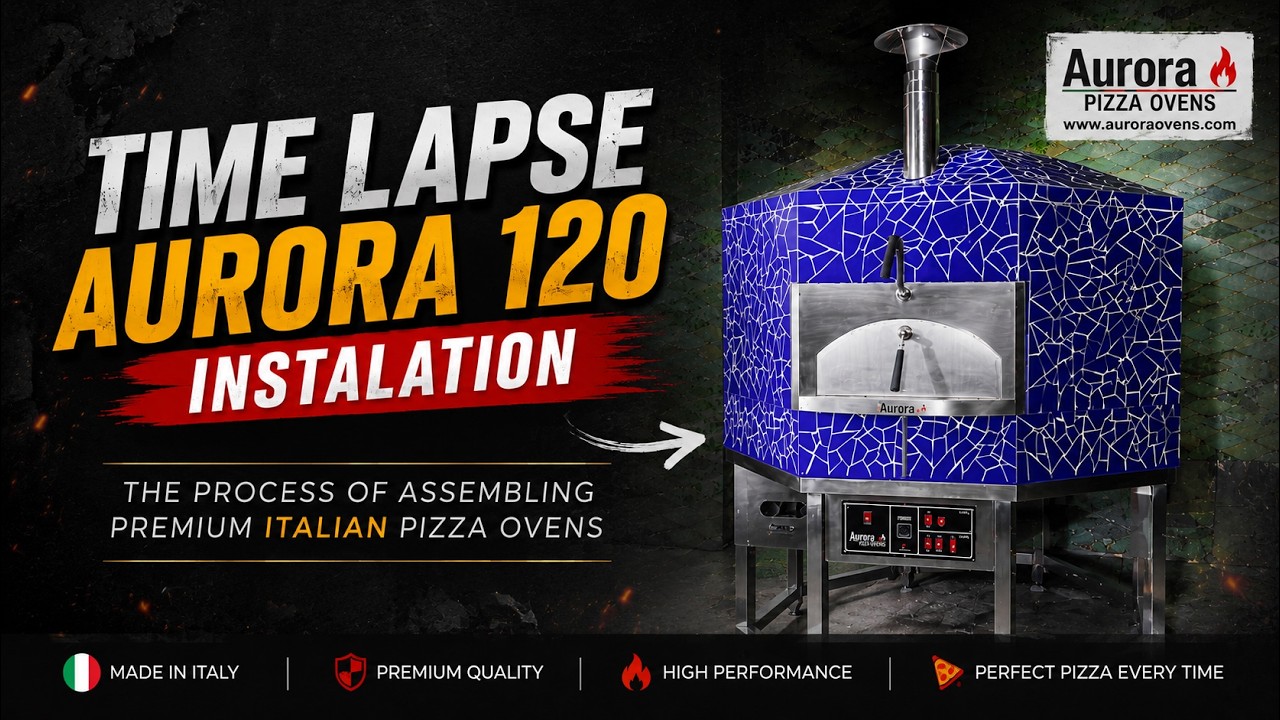 🔥 Time Lapse Aurora 120 Installation Process | Premium Italian Pizza Oven