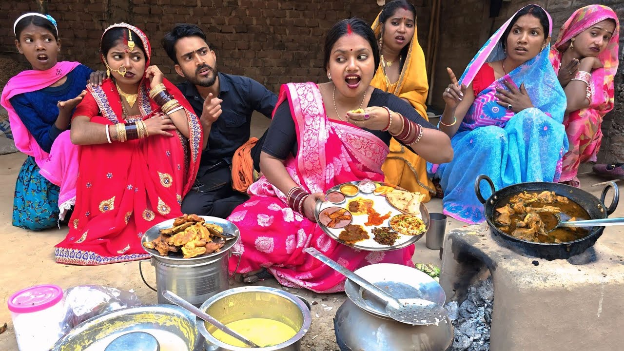 चटनी पड़ोसी गांव में नई दुल्हन देखकर खाने के लिए रिश्तेदारी बनाने लगती ।। SAPNA LIFE COMEDY