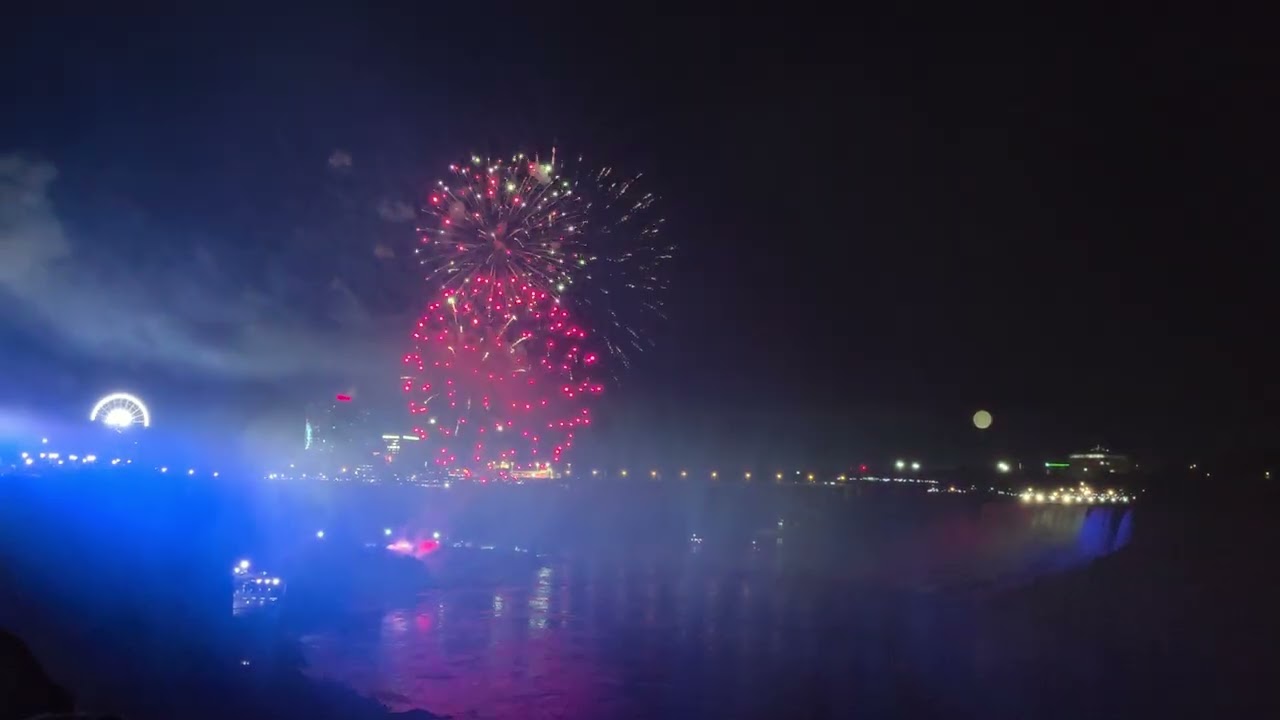 Niagara Falls Fourth of July fireworks 2025   Canada side ( Full show )