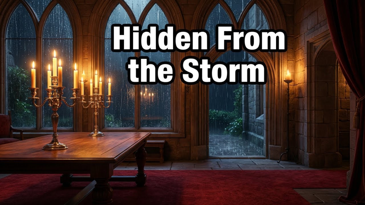 Rainy Night in a Candlelit Castle Chamber:  Relaxing Ambience for Sleep