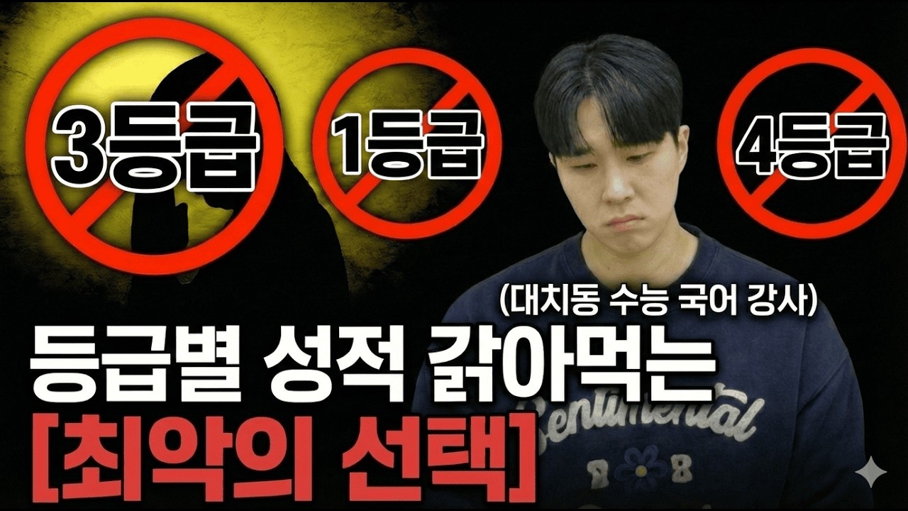 수능국어, 절대 '이 행동'은 하지 마세요. 결국 끔찍한 선택이 재수로 이어집니다.