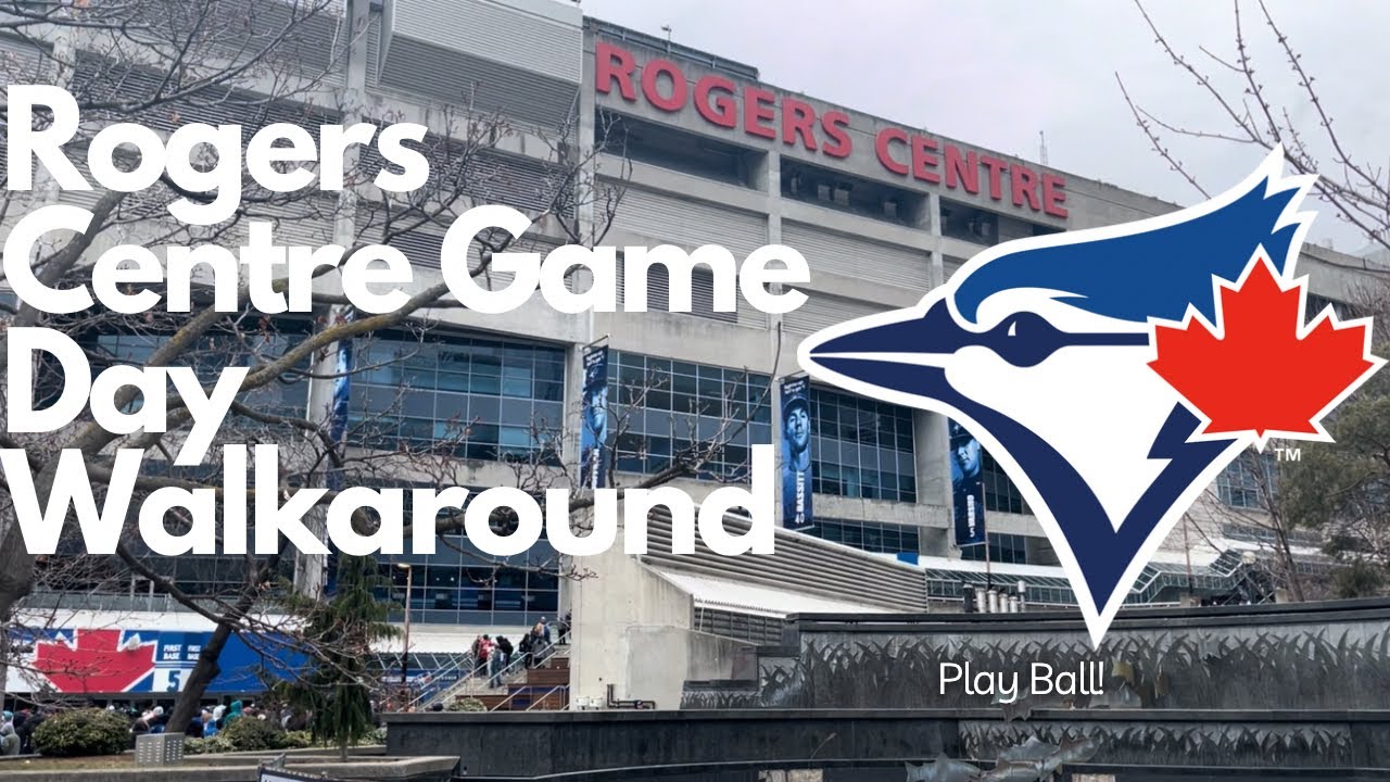 Skydome (Rogers Centre) Ball Park Walk on Blue Jays Opening Weekend! - Toronto Walks (March 2025)