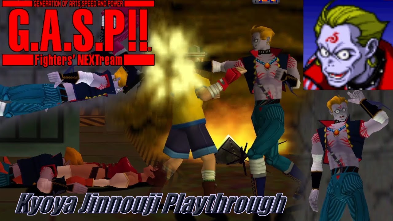 G.A.S.P!! Fighters' NEXTreme (N64) - Kyoya Jinnouji Playthrough