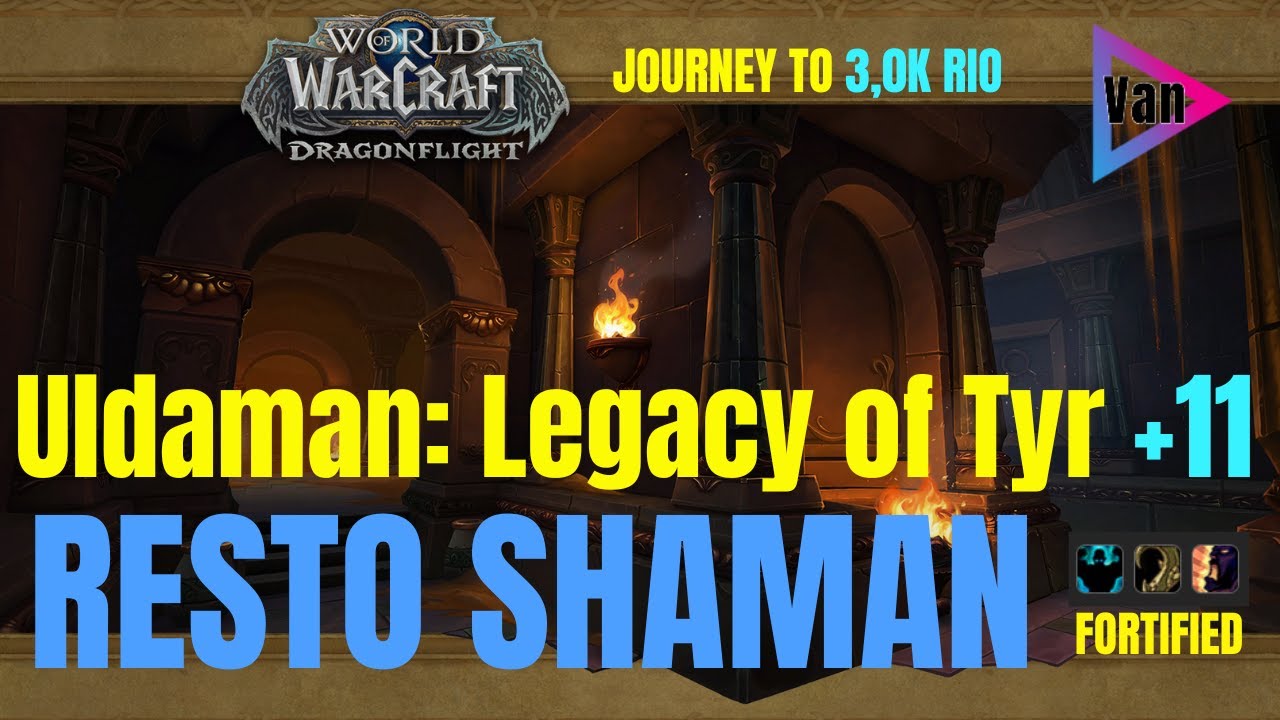 Uldaman: Legacy of Tyr +11 | Resto Shaman | PoV | Mythic+ | World of warcraft | Wow | Week 2