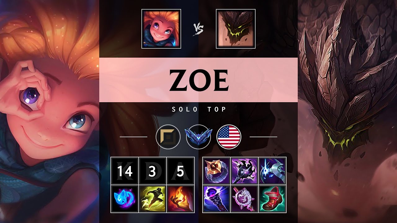 Zoe Top vs Malphite - NA Diamond Patch 25.19