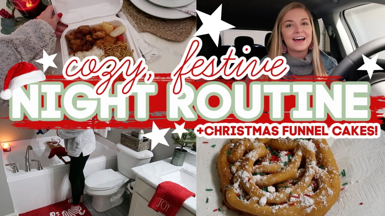 RELAXING NIGHT ROUTINE | COZY AND PRODUCTIVE | CHRISTMAS DECOR 2020 | Lauren Yarbrough