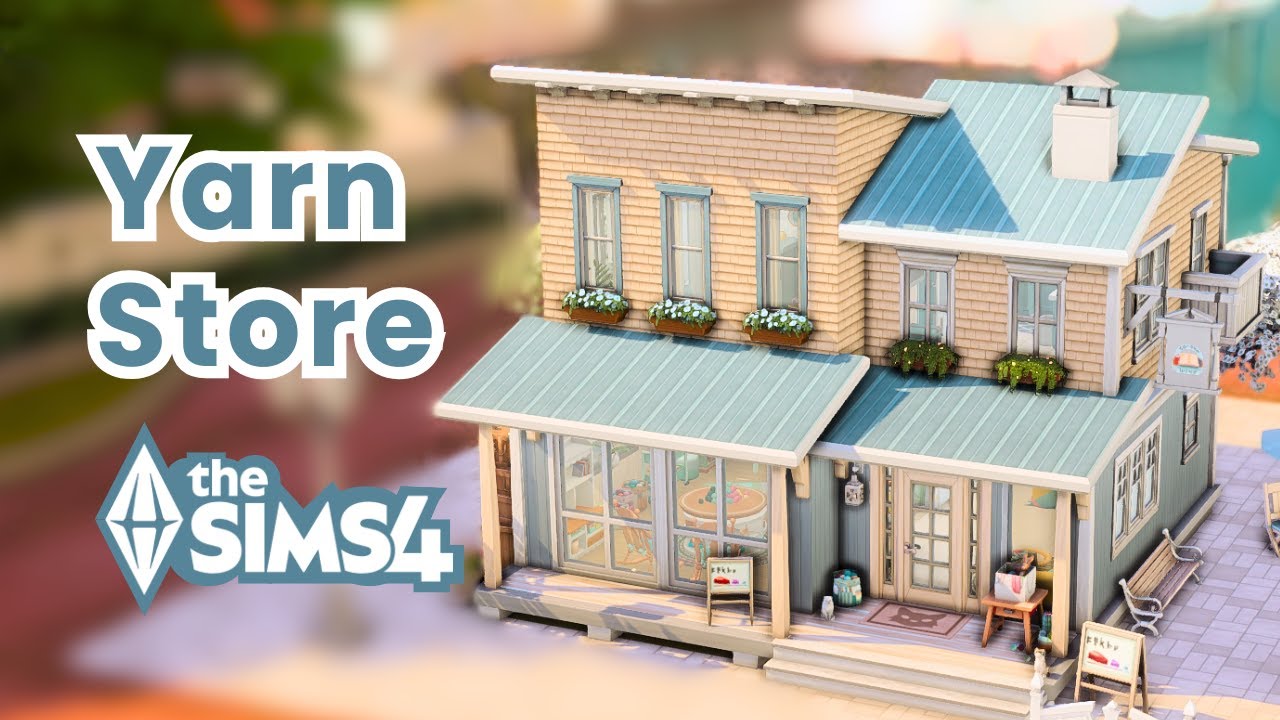 Cozy Brindleton Bay Knitting Shop 🧶 | Sims 4 Speed Build (No CC, Limited Pack)