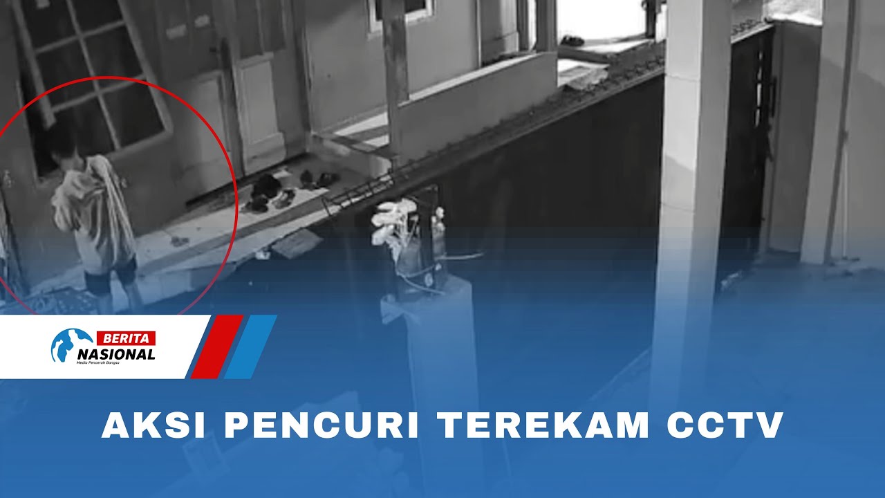 Aksi Pencuri Terekam CCTV